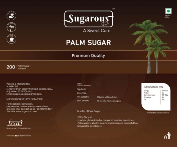 palm sugar sachets